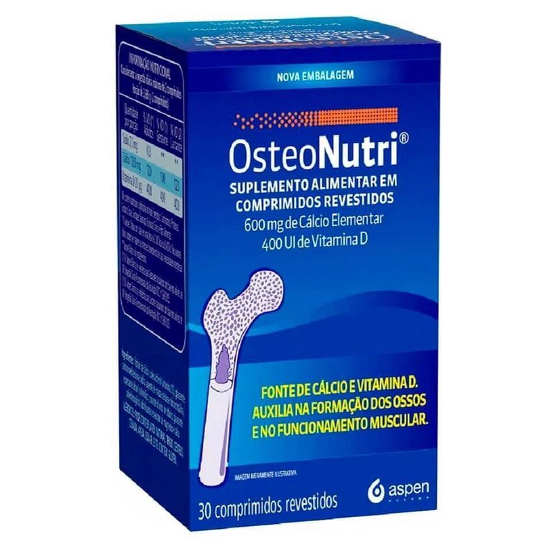 Osteonutri-Aspen-600mg-Vit-D-400UI-Com-30-Comprimidos