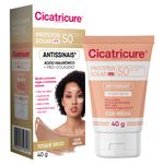 Protetor-Solar-Facial-Cicatricure-Antissinais-Toque-Seco-Cor-Media-FPS50-40g