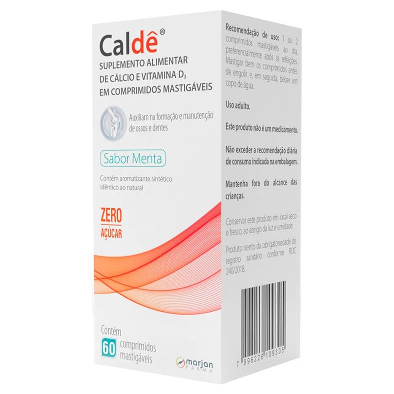 Calde-Calcio-Vitamina-D-Marjan-Com-60-Comprimidos-Mastigaveis