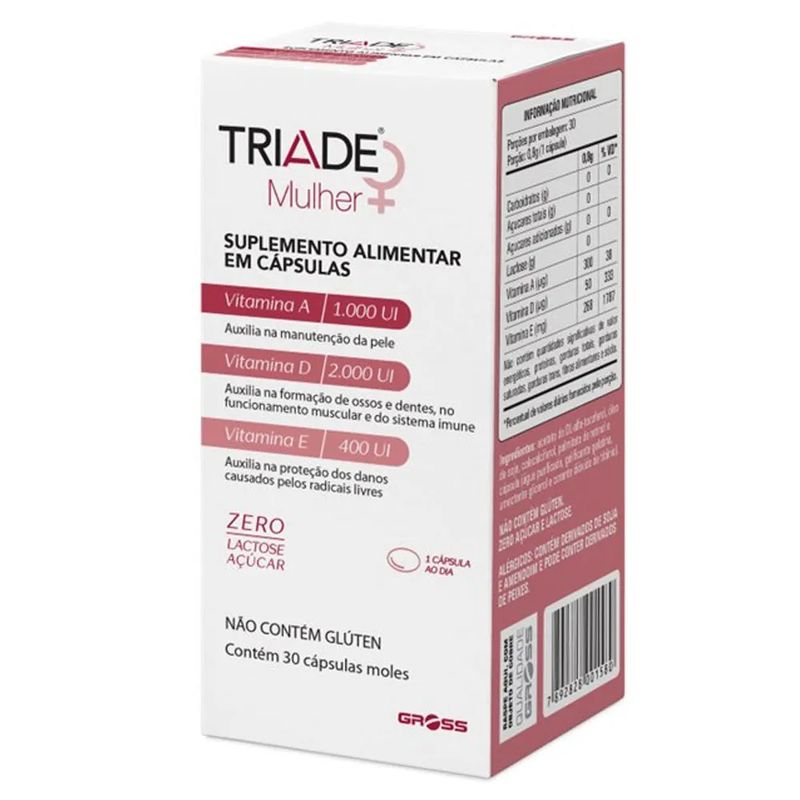 vitamina-triade-mulher-gross-com-30-comprimidos