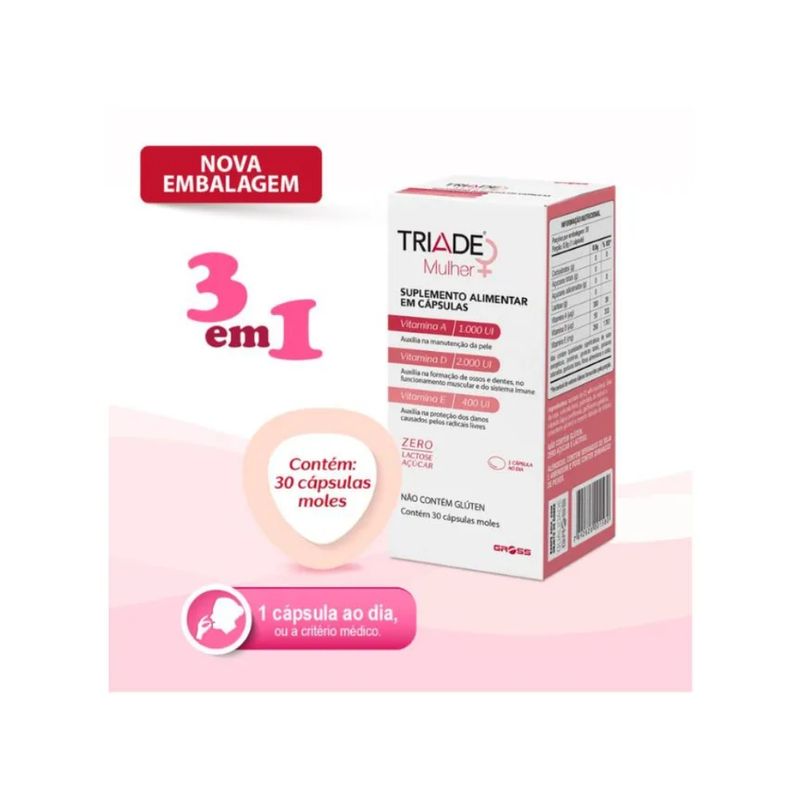 vitamina-triade-mulher-gross-com-30-comprimidos