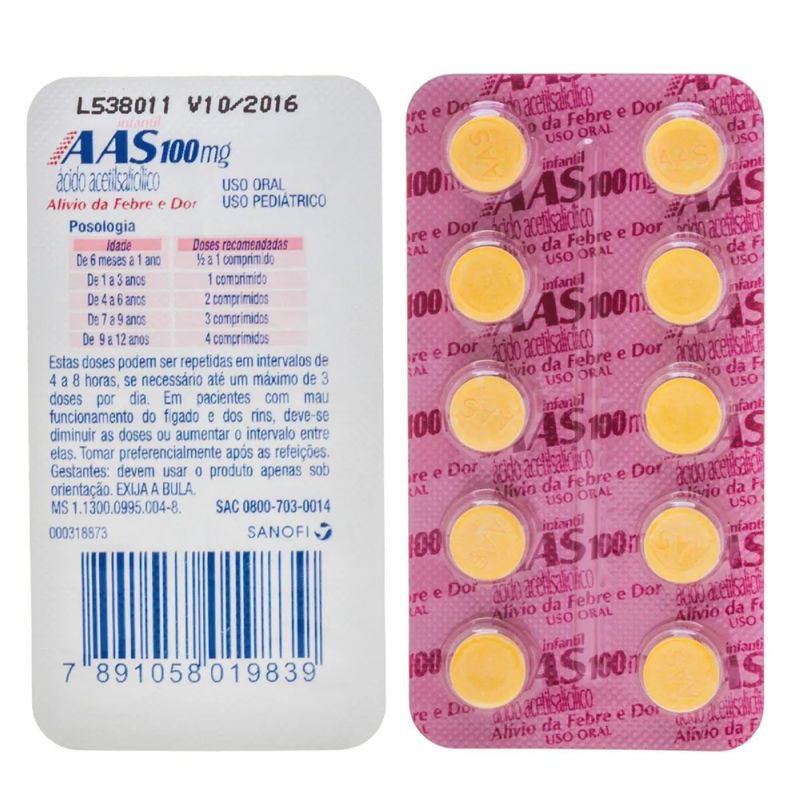 Analgesico-AAS-Medley-Infantil--Com-1o-Comprimidos