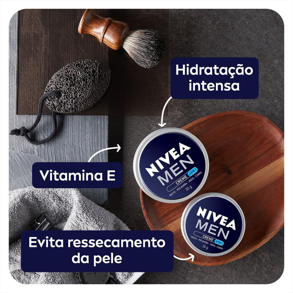 Hidratante Corporal Nivea Men Lata 30g - Coop Drogaria