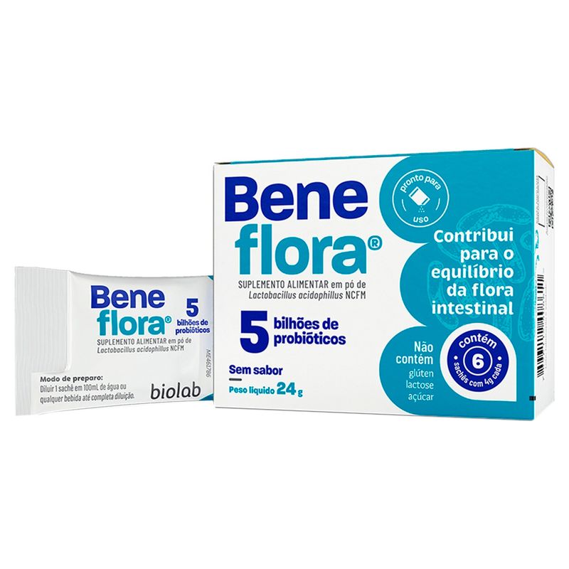 Beneflora-Biolab-5BI-Sache-4g-Com-6-Unidades