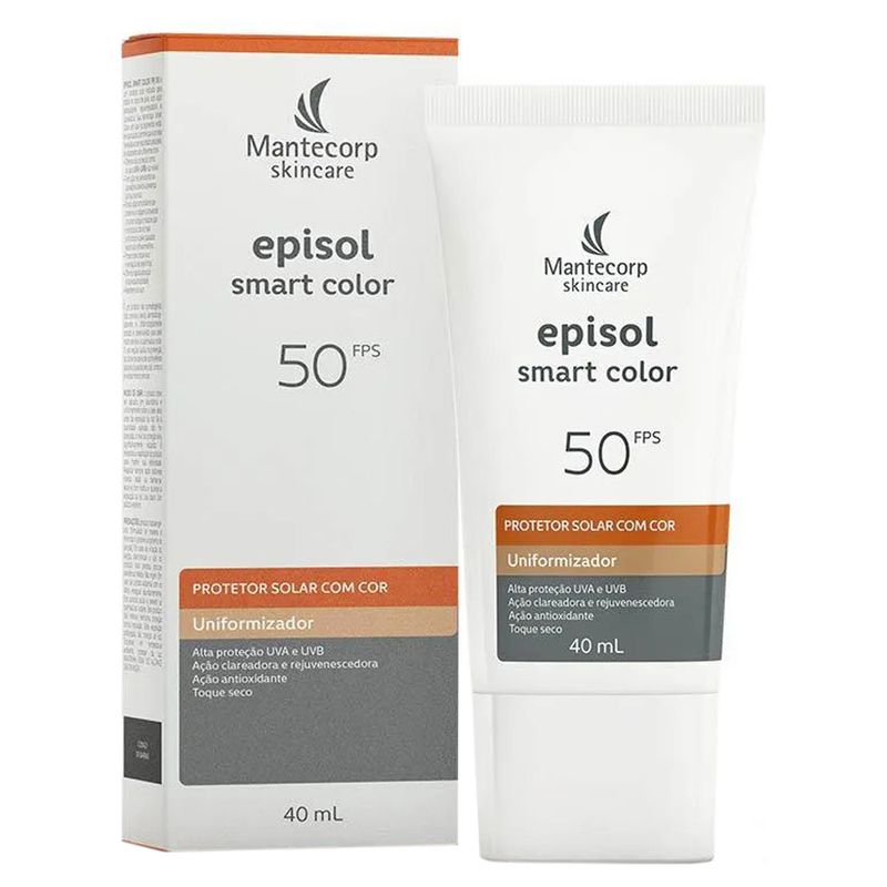 Protetor-Solar-Facial-Mantecorp-Episol-Smart-Color-FPS50-40ml