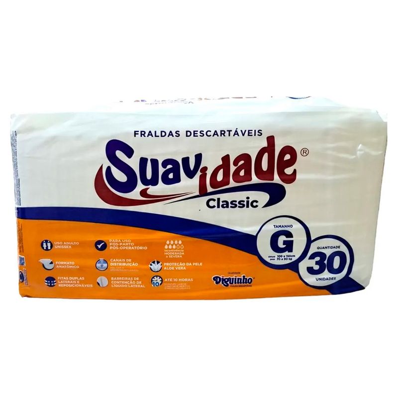 Fralda-Geriatrica-Suavidade-Classic-Tamanho-G-Com-30-Unidades