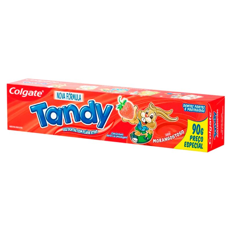 Creme-Dental-Infantil-Tandy-Morango-com-Fluor-90g