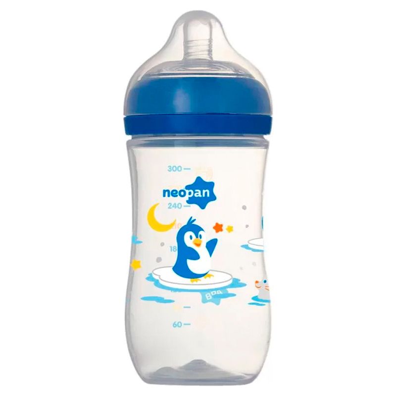 Mamadeira-Neopan-Super-Ventilada-Azul-Bico-Ortodontico-300ml