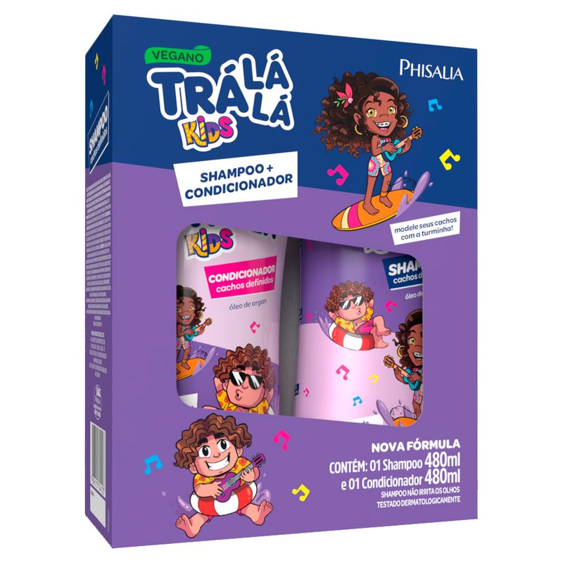 Kit Banho TráLáLá Cachos Definidos Sh 480ml Cond 480ml - Coop Drogaria