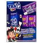 Kit-Infantil-Tra-La-La-Kids-Menino-Shampoo-2-em-1-480ml-e-2-Cremes-Dentais-Protecao-Total-Antiacucar-50g