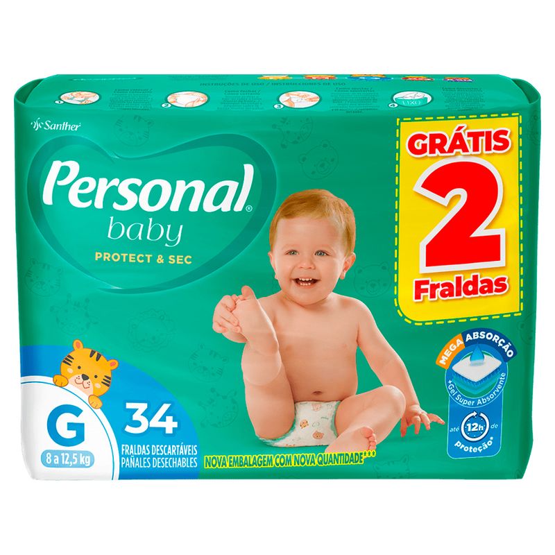 Fralda-Infantil-Personal-Baby-Protect-Sec-Tamanho-G-Com-34-Unidades