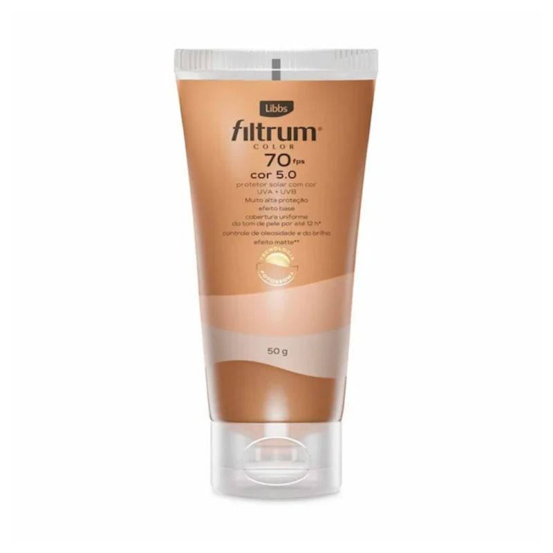 Protetor-Solar-Facial-Libbs-Filtrum-Color-Cor-50-FPS70-50g