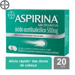 analgesico-aspirina-bayer-microativa-500mg-com-20-comprimidos