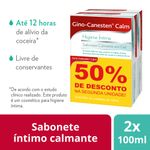 Sabonete-Intimo-Gino-Canesten-Calm-em-Gel-100ml-|-Com-2-Unidades