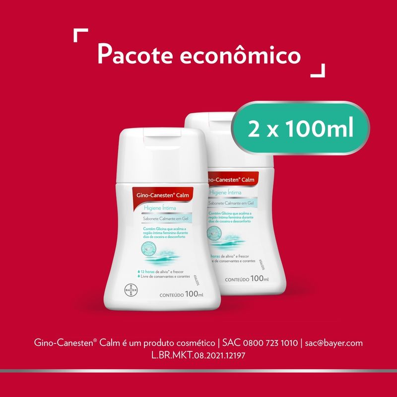 Sabonete-Intimo-Gino-Canesten-Calm-em-Gel-100ml-|-Com-2-Unidades