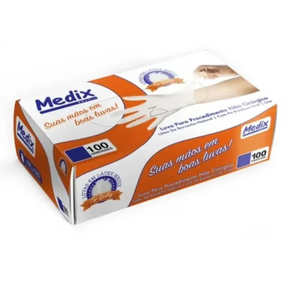 Luva para Procedimento G Medix 100 Unidades - Coop Drogaria