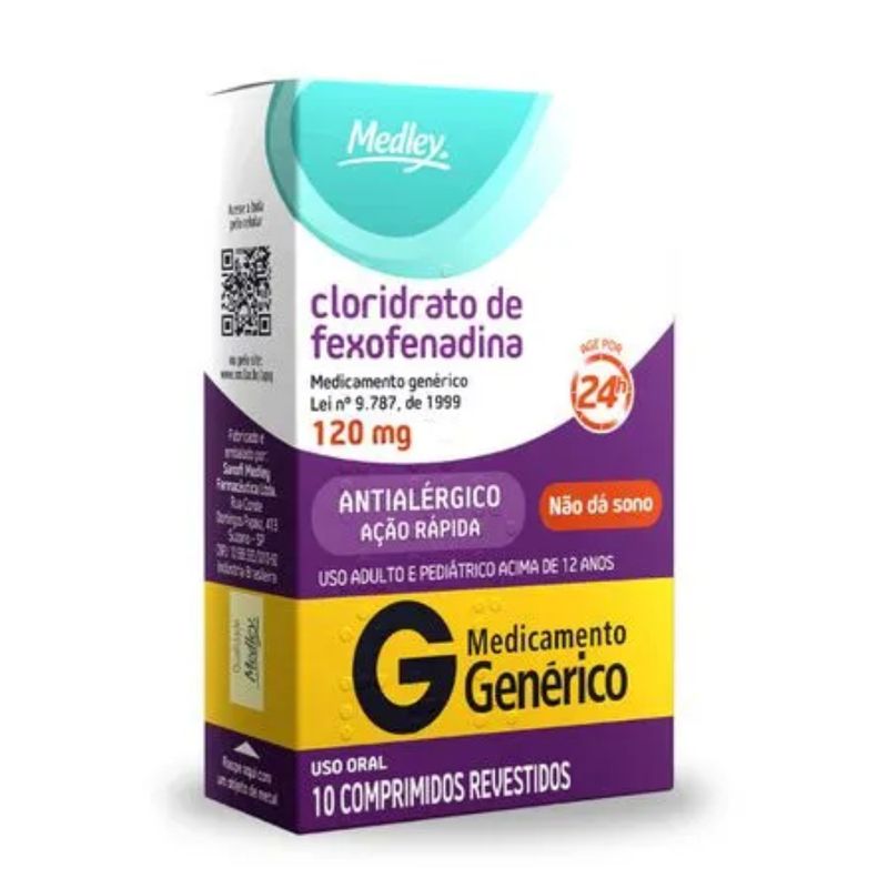 Cloridrato-de-Fexofenadina-Medley-120mg-Com-10-Comprimidos