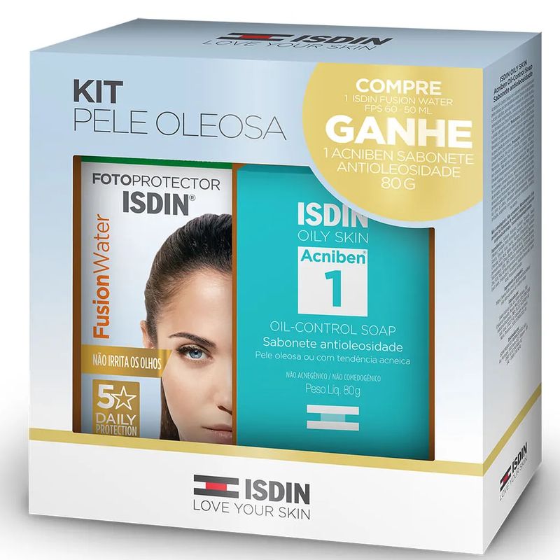 Kit-Isdin-Fusion-Water-Fps60-50Ml--Acniben-Soap-80G