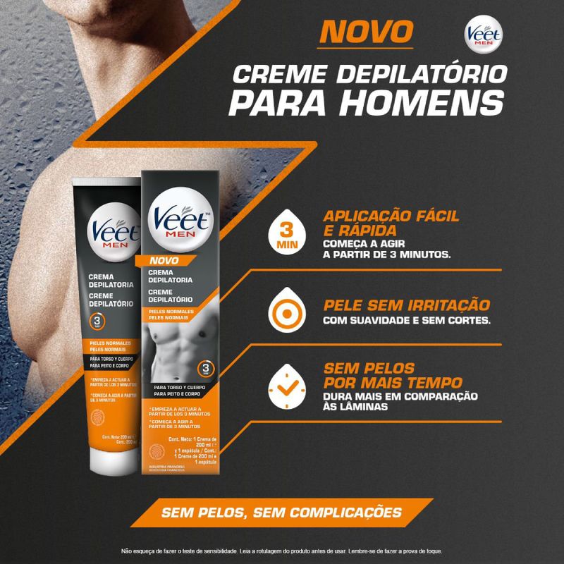 Creme-Depilatorio-Corporal-Veet-Men-Pele-Normal-200ml