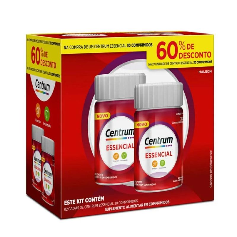 Kit-Suplemento-Alimentar-Centrum-Essencial-2-Unidades-com-30-Comprimidos-cada