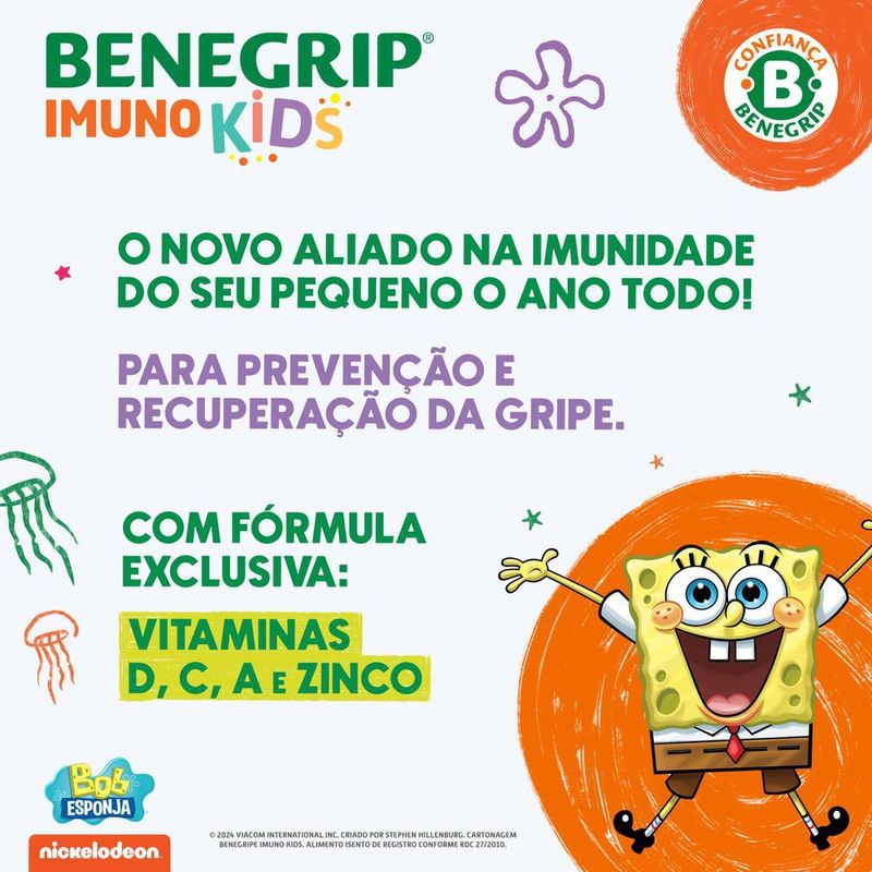 Suplemento-Alimentar-Benegrip-Imuno-Kids-30-Comprimidos-Mastigaveis