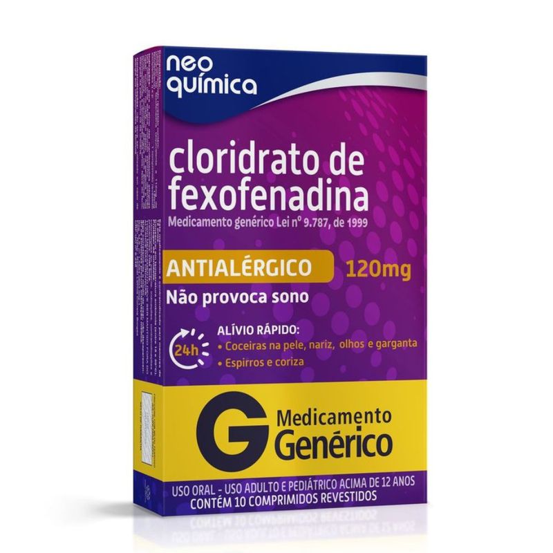 Cloridrato-de-Fexofenadina-120mg-Neo-Quimica-120mg-10-Comprimidos