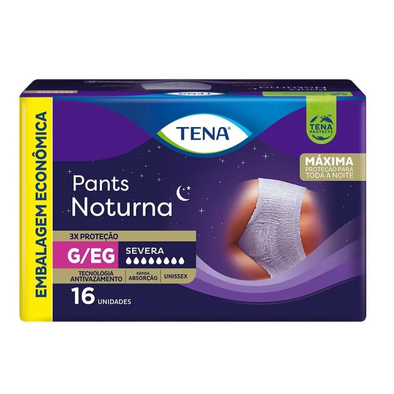 Roupa-intima-Tena-Pants-Noturna-Tamanho-GEG-Com-16-Unidades