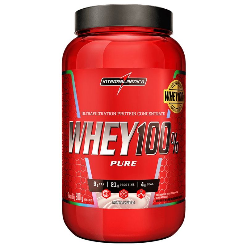 Whey-100-Pure-Morango-Integralmedica-900g