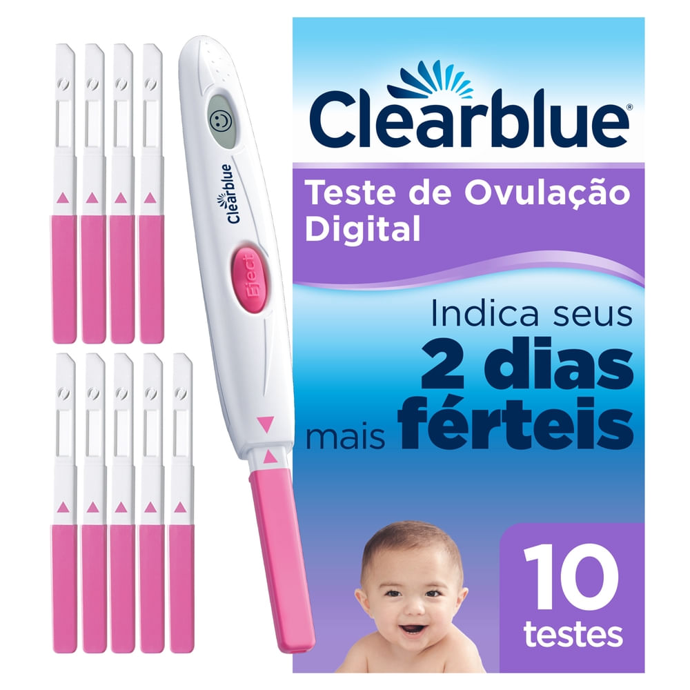 Teste de Ovulação Digital Clearblue 10 Unidades Coop Drogaria