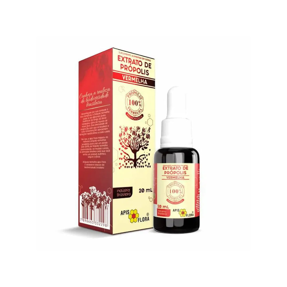 Extrato De Própolis Vermelha Apis Flora 20Ml - Coop Drogaria