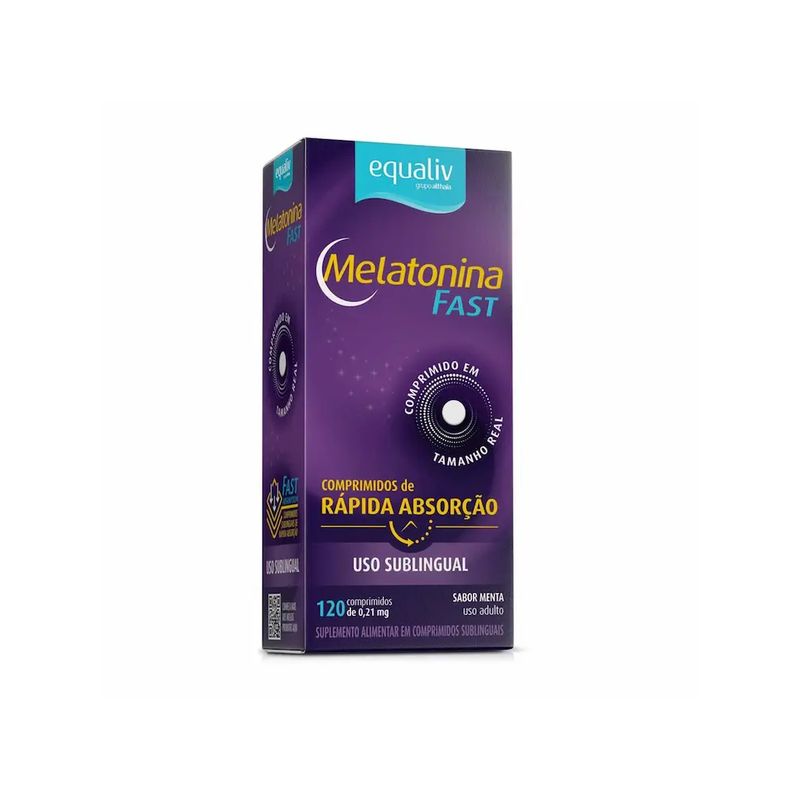 Melatonina-Fast-0-21Mg-Suplemento-Alimentar-Equaliv-120-Comprimidos