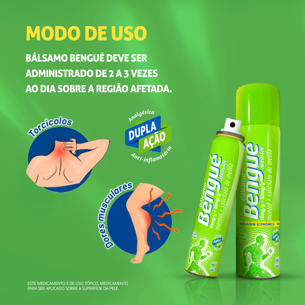 Bálsamo Bengué Aerosol 60g - Coop Drogaria