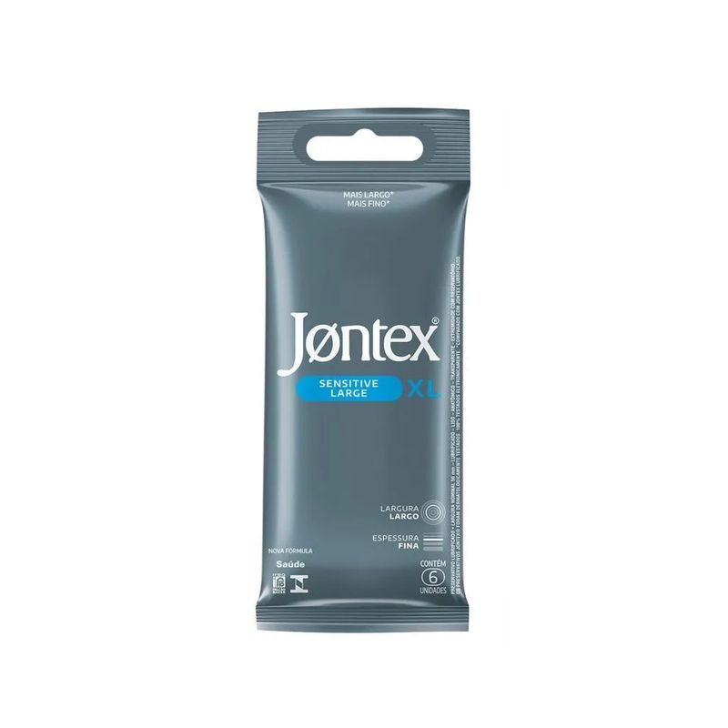 JCONTAX T2 シルバー #013696 Preservativo Sensitive Xl Jontex Com 6 Unidades - Coop Drogaria