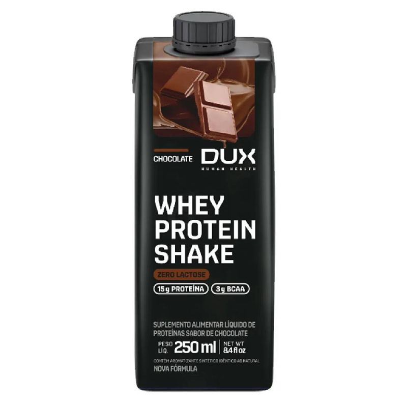 Whey Protein Shake Zero Lactose Chocolate Dux 250Ml - Coop Drogaria