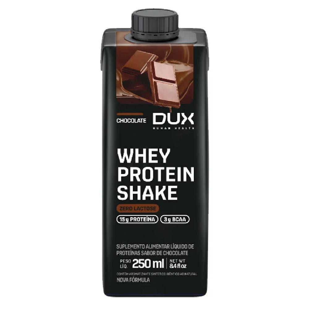 Whey Protein Shake Zero Lactose Chocolate Dux 250Ml - Coop Drogaria